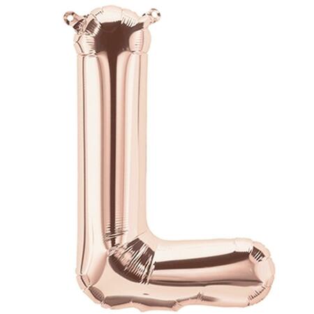 LOFTUS INTERNATIONAL 16 in. Letter L Rose Gold Balloon KV-01348